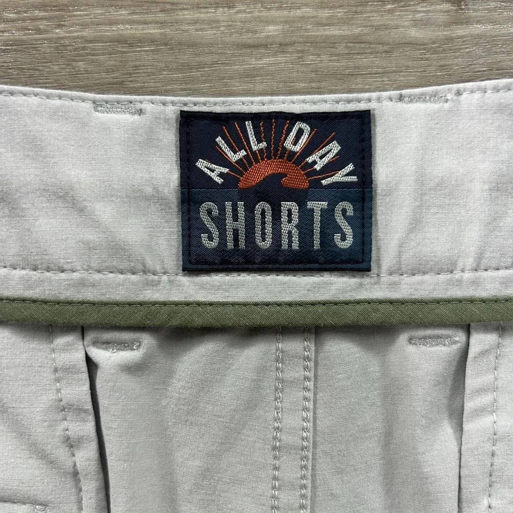 Faherty All Day Shorts Mens 33 Khaki Stone 9